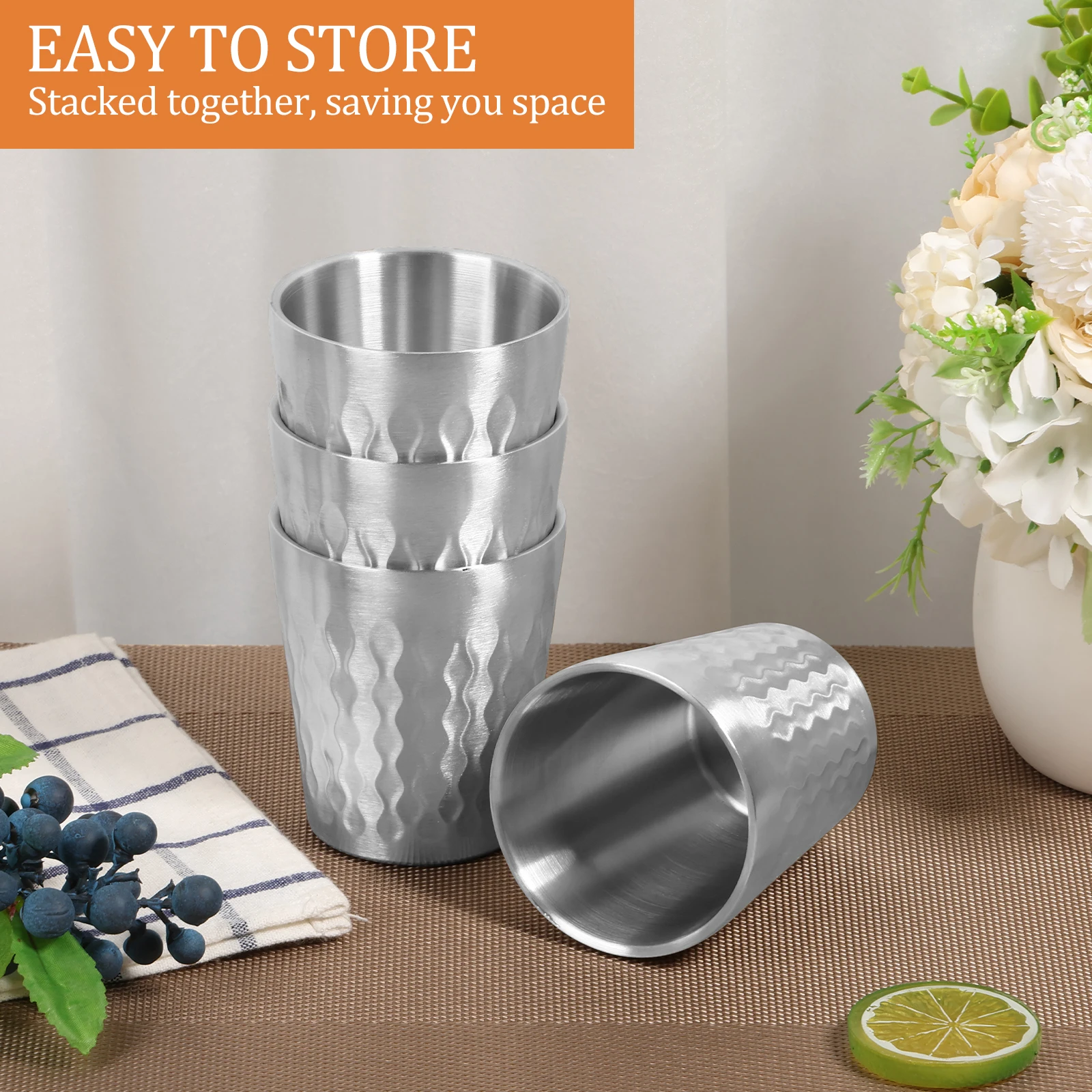 أكواب باينت ستانلس ستيل بسعة 300 مل، أكواب معدنية...