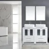 Bathroom Vanity 48 inch and Sink Combo Double Main Cabinet Combo with Double Rectangular Ceramic Sink for Small Space Bathroom 1