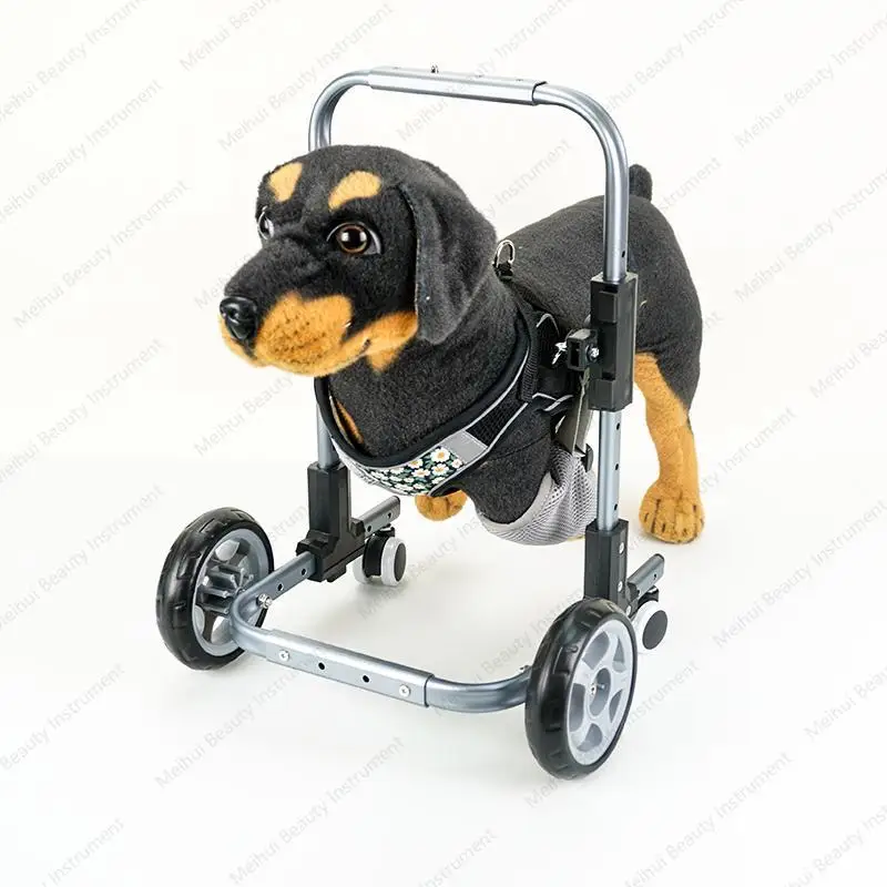 Andador para perros ancianos con silla de ruedas para las extremidades delanteras