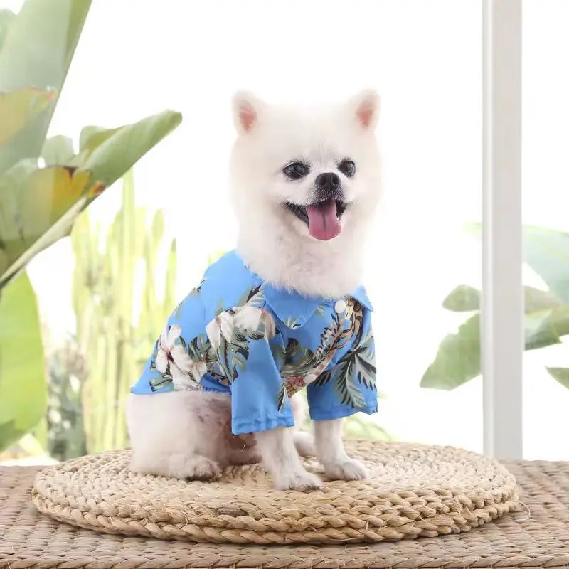 

Stylish Cozy Beach Pineapple Coconut Tree Pet Dog And Cat Clothing, Spring and Summer Shirt, Adorable Wearing