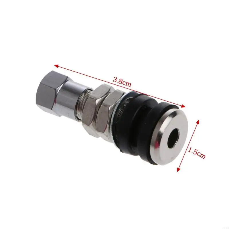 2Pcs Motorcycle Car Bike Bicycles Scooters Easy to Install Wheel Tubeless Tire Valves Nozzle Adapter Tyre Valves Stems