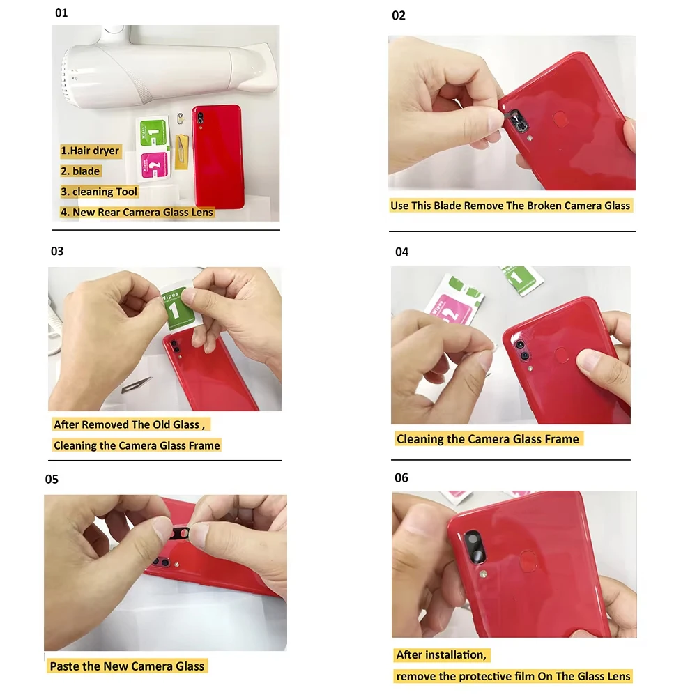 Phone Camera Lens Camera Lens Cover Rear Back Camera Glass Lens For Samsung S20 FE / S20 S21 S22 S23 Plus Ultra Camera Glass With Glue Adhesive