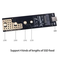 SSD Adapter M.2 SATA/NVME SSD to USB 3.1 TYPE C Converter Board Riser M/B+M Key Dual Protocol RTL9210B 10Gb for 2230-2280 M2 SSD - Image 5