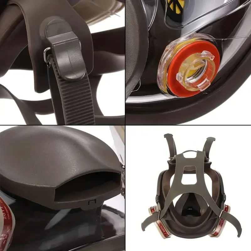 6800 Gas Mask Spray Painting Pesticide Spraying Chemical Dust-proof Toxic Comprehensive Cover Fire Protection