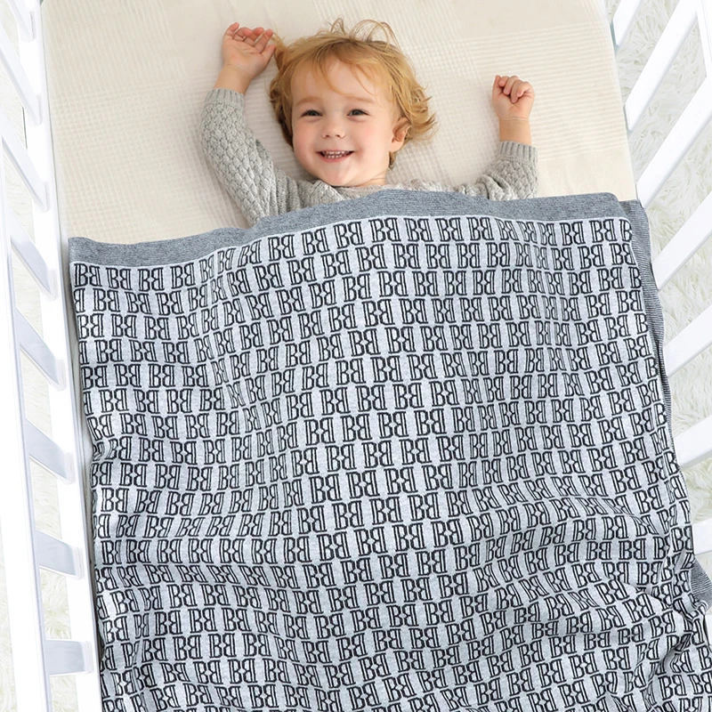 Newborn Baby Blankets All Seasons Dual-Use Infant Kids Boys Girls Cotton Sleeping Covers Stuff for Stroller Basket 100*80cm Mats 6
