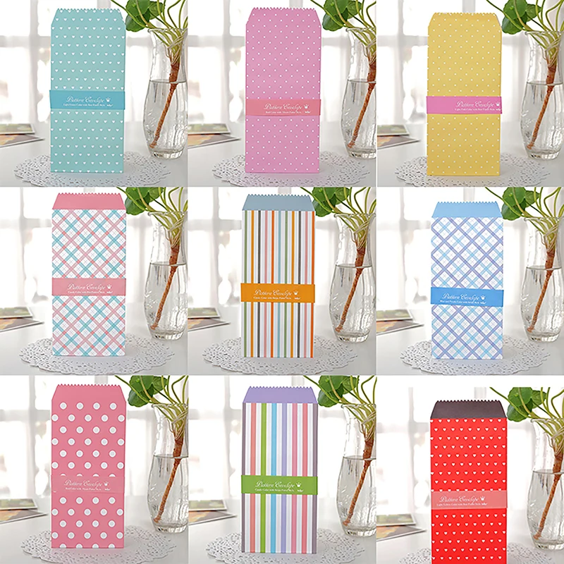 5-Pack Mixed Candy Color Envelopes Saving Cash Budget Envelopes Packaging Gift Craft DIY Money Organizer Home Office