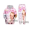 New Fashion  3D Print JOJO SIWA  Hoodies/Hooded Sweatshirts + Pants Trousers Suit Clothes Two-Pieces Sets 2
