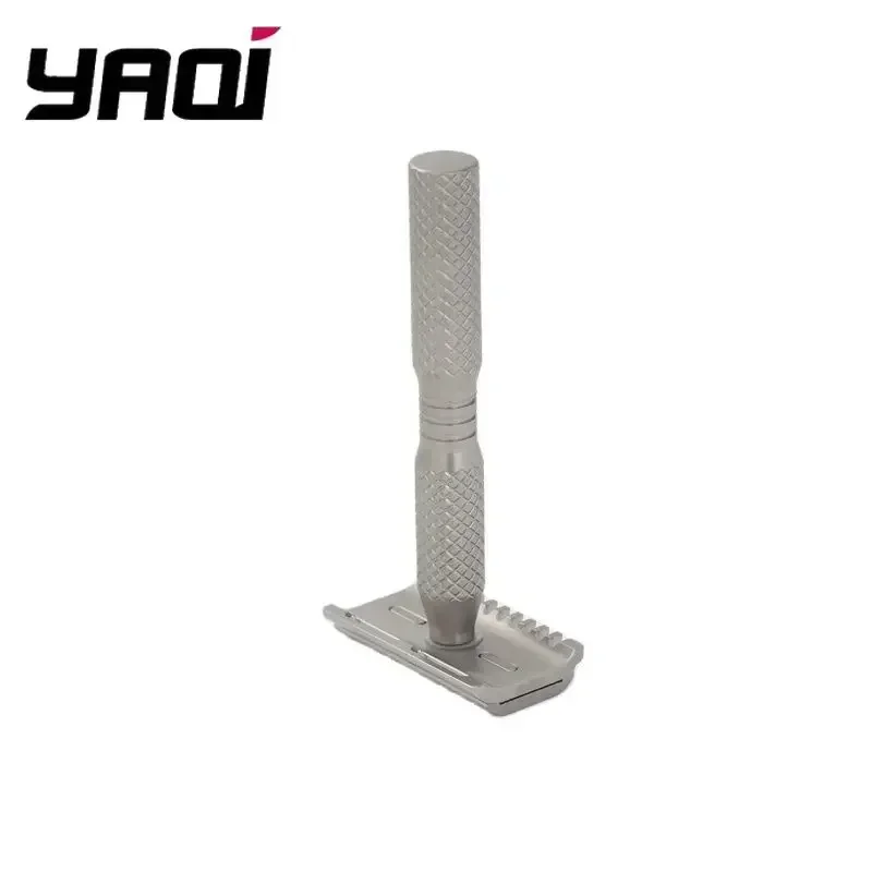 YAQI Ghost 90DC 크로스 그레인 패턴 티타늄 경량 안전 면도기