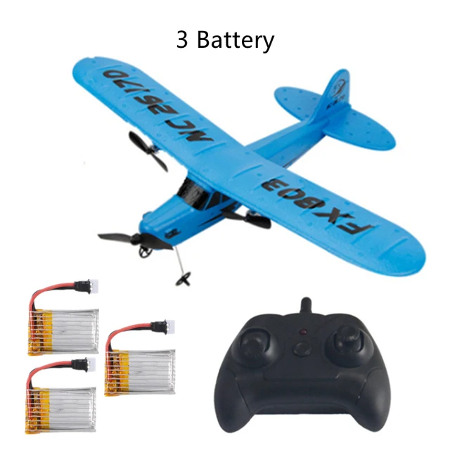 FX-803 EPP Electric RC Airplane Aircraft RTF Foam Fixed Wing Remote Control RC Plane Glider Drone Outdoor Toys Kids GiftBlue