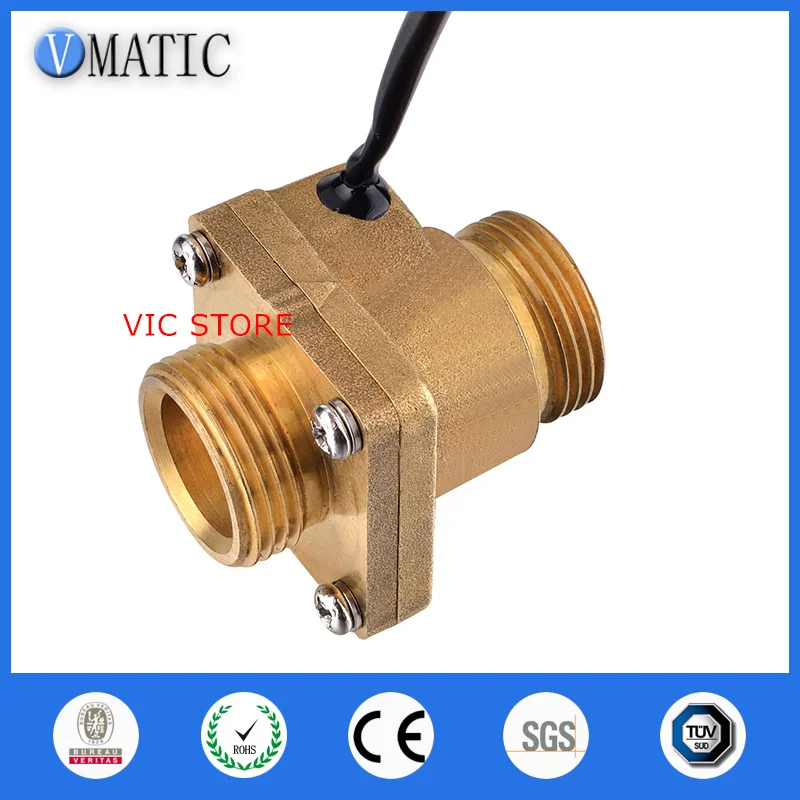 VC4050 Electronic Water Heater Male Thread Brass Material Liquid Flow Switch