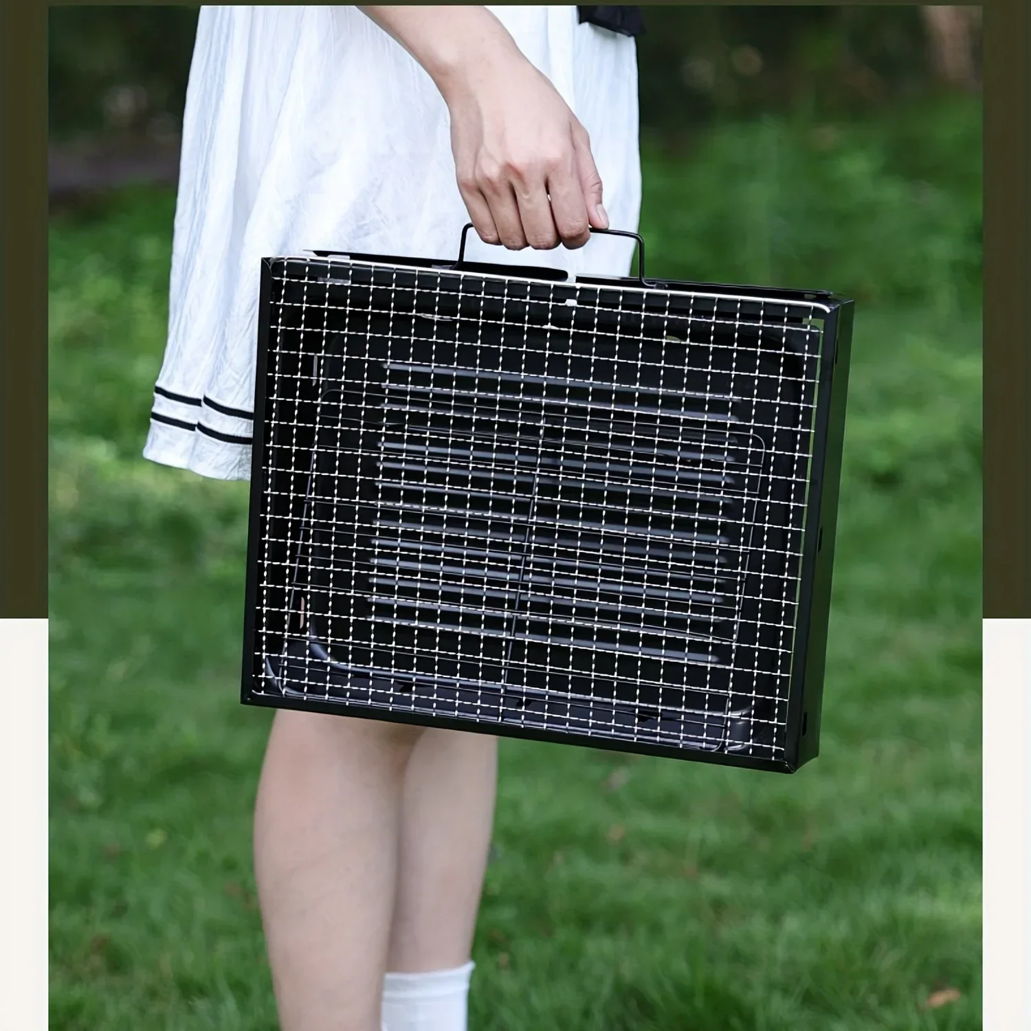 Portable Foldable Barbecue, Home Outdoor Camping Picnic Barbecue Rack, Kitchen Supplies  Bbq Grill Camping Equipment