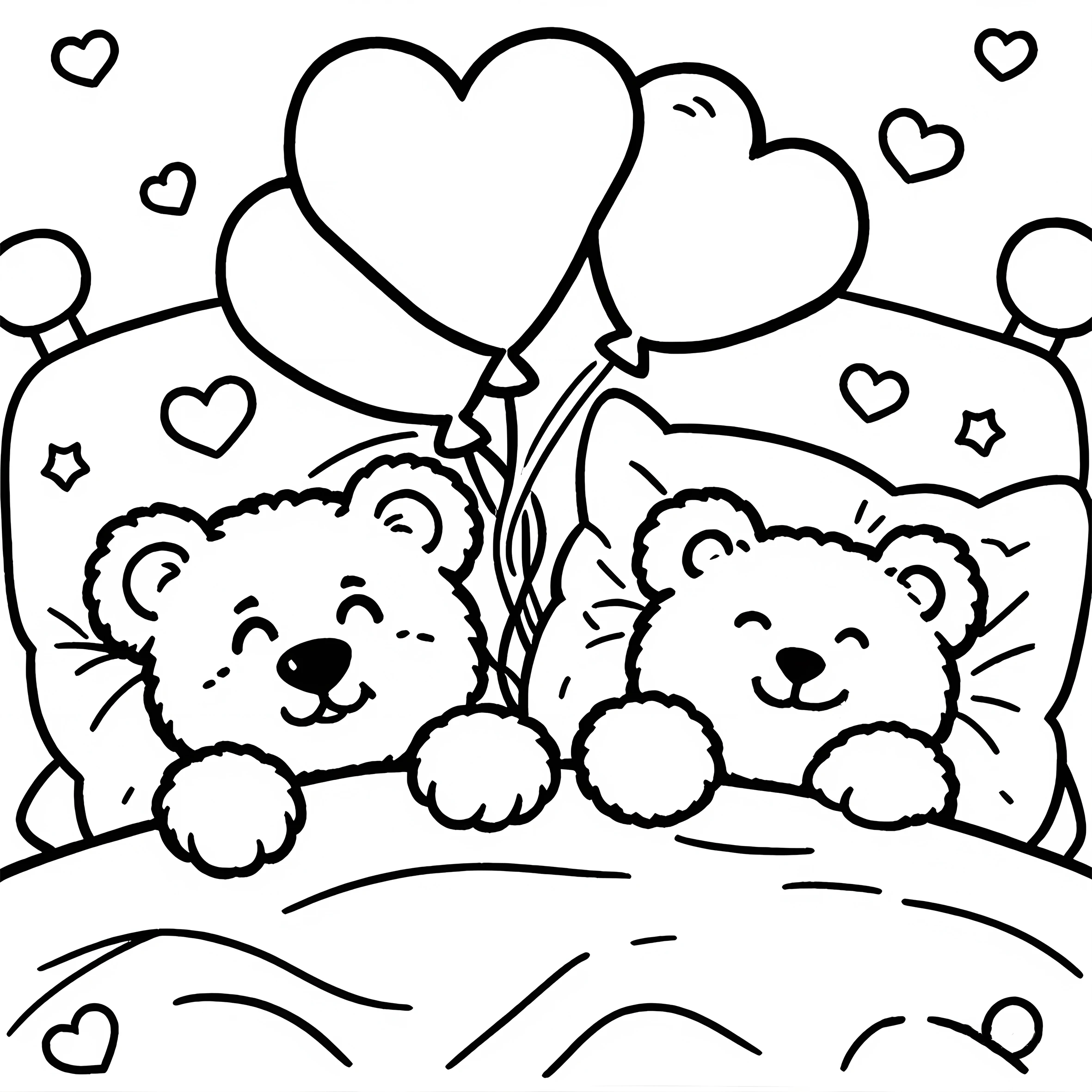 SWEET BEAR Bold-easy Patterns Coloring Book for Adults Cute Drawing Book Perfect Gift for Party and Birthday 5