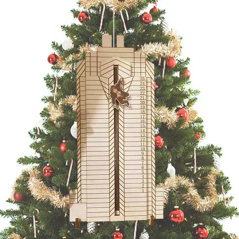Wooden Advent Calendar Funny Die Hard Christmas Table Decorations Party Supplies