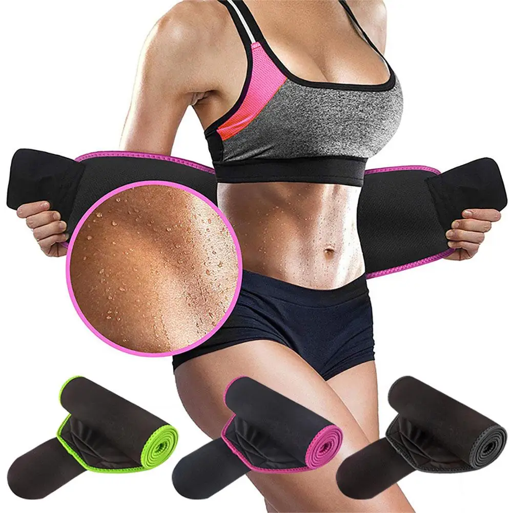 

Women Waist Trimmer Belt Comfortable Lightweight Waist Trainer Sauna Belt For Running Cycling Gym