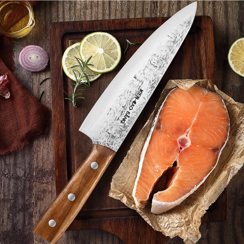 Japanese Santoku Salmon Knives 1-5pc apanese Knives Set Forged Fish Fillet Sushi Slicing Kitchen Cutting Cleaver kitchen knife