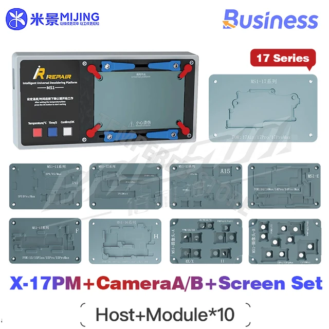 MIJING iRepair MS1 Station de préchauffage de soudure pour iPhone X - 17 Pro Max ensembles d'outils de plate-forme de carte mère à dessouder universelle 1