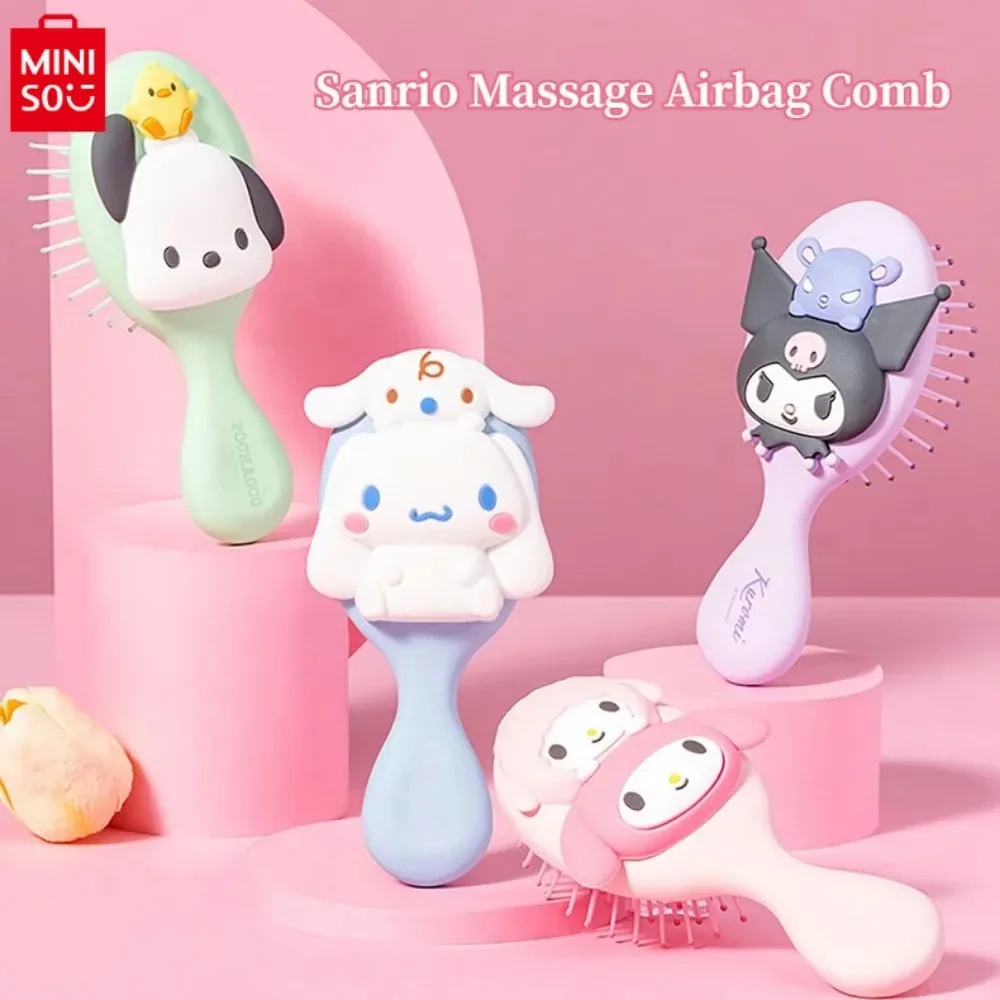 

MINISO Sanrio Kulomi Cinnamoroll Cute Pochacco Cartoon Three-dimensional Massage Airbag Comb Girl Gift Massage airbag comb