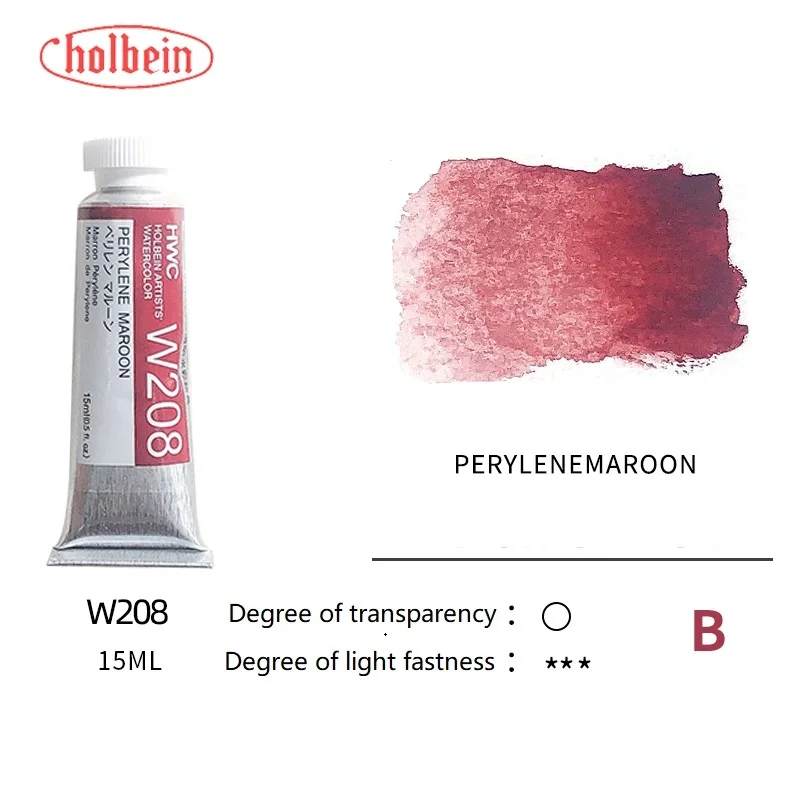 Holbein Artists' Premium Transparent Watercolor Paint - 15ml Tubes