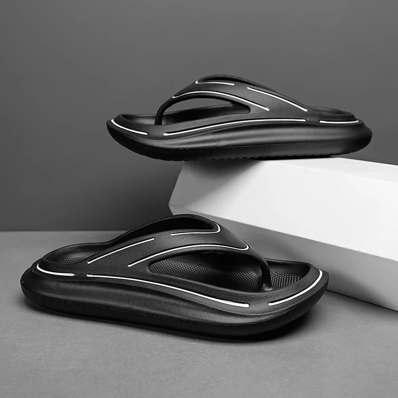 

Fashion Couple Slippers Beach Men Massage Flip-flops Comfortable Summer Casual Shoes Soft EVA Male Flip Flops Non-Slip L8939