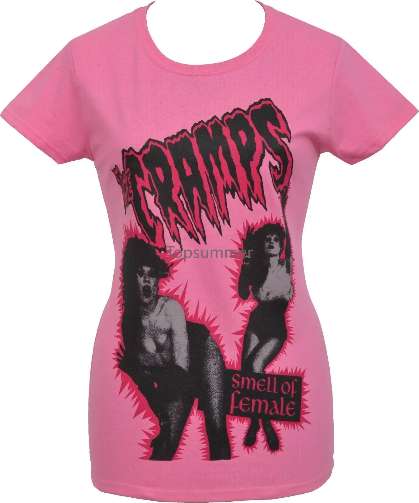 The Crystals T-Shirt Rosa Da Donna Odore Di Donna Poison Ivy Garage Psichoilly