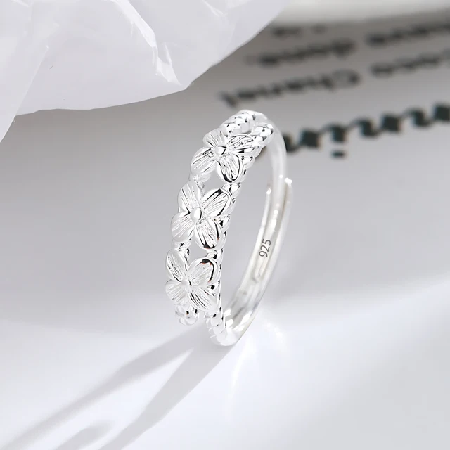 Bague Girlbible en argent sterling 925 pour femme, couple, minimaliste, faite à la main, rétro, avec pierre noire, bijoux de fête, cadeau, anti-allergie