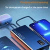 120W 50000mAh High Capacity Power Bank 4 in 1 Cables Fast Charging Powerbank Portable Battery Charger For iPhone Samsung Xiaomi 5