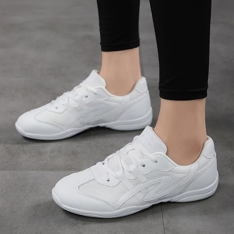BAXINIER Girls Black Cheerleading Shoes Breathable Youth Cheer Competition Sneakers Athletic Training Dance Tennis Walking Shoes - Black 5 Big Kid In Arabia | Whizz Cheerleading - View #8
