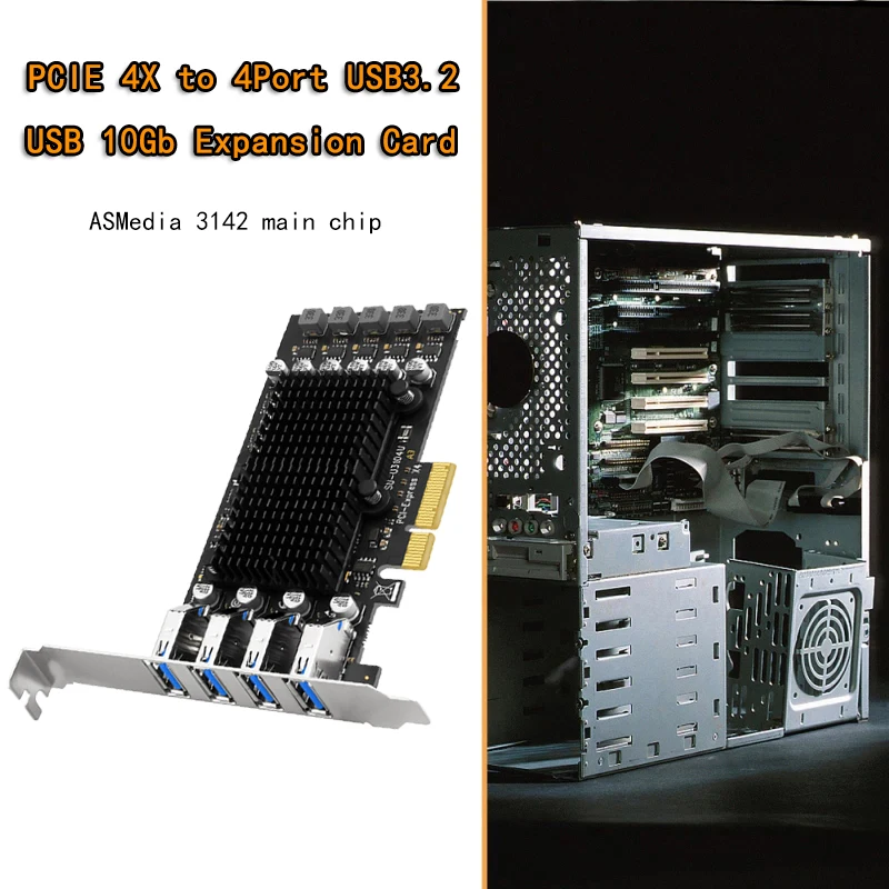 hub pci e 4x express para usb