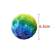 12Pcs Colorful High Resilience Hole Ball Toy Soft Bouncy Ball Anti Fall Moon Shape Porous Extreme  for Kids Outdoor Games Toys 6