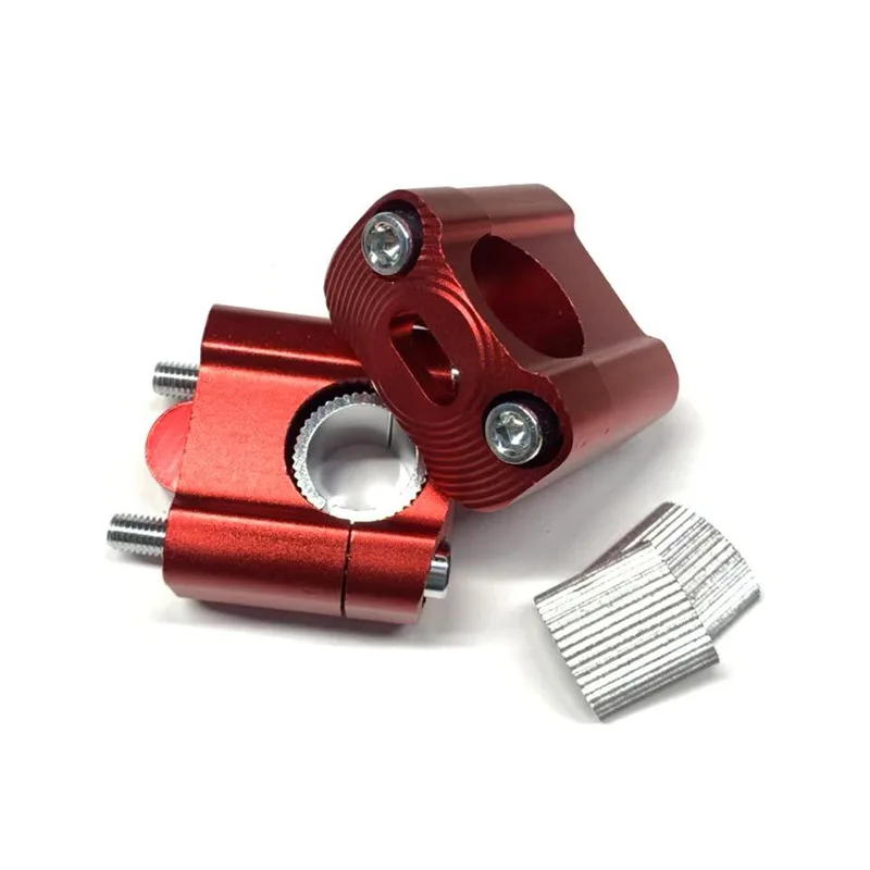 

1Pair CNC Motorcycle Bar Clamps Handlebar Risers Adjustable 22mm 28mm Off Road Motorbike Adapter Mount For 7/8" 1-1/8 Pit Dirt