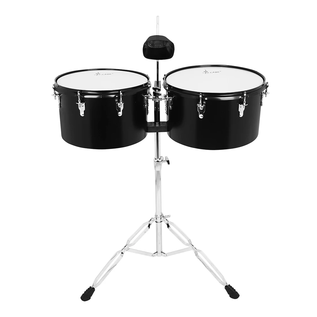 SLADE Timbales Drum Set 13" & 14" Timbale Set with Cowbell Outstanding Tone Classic Finish Strong Durability and Full Equipment