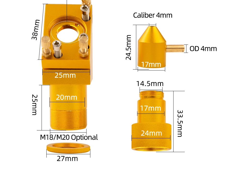 woodworking boring machine Scienode K Series CO2 Laser Head Set Lens Dia.18/20 FL50.8 Mirror Mount 20mm for 2030 4060 5030 Laser Engraving Cutting Machine wood pellet making machine