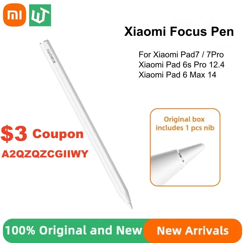 【美品】Xiaomi Pad 7 + Focus pen Xiaomi Focus Stylus Touch Pen For Xiaomi Pad 7/7Pro /7Ultra/6S Pro