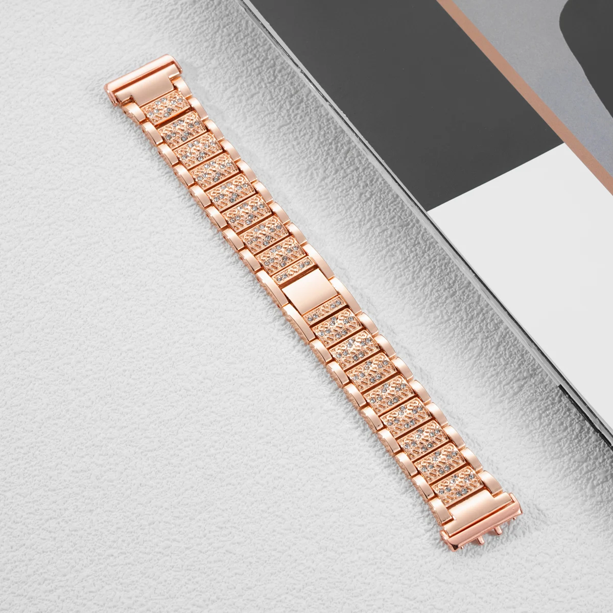 Luxury Bling Diamond Stainless Steel Strap – Elegant Women's Bracelet Accessory