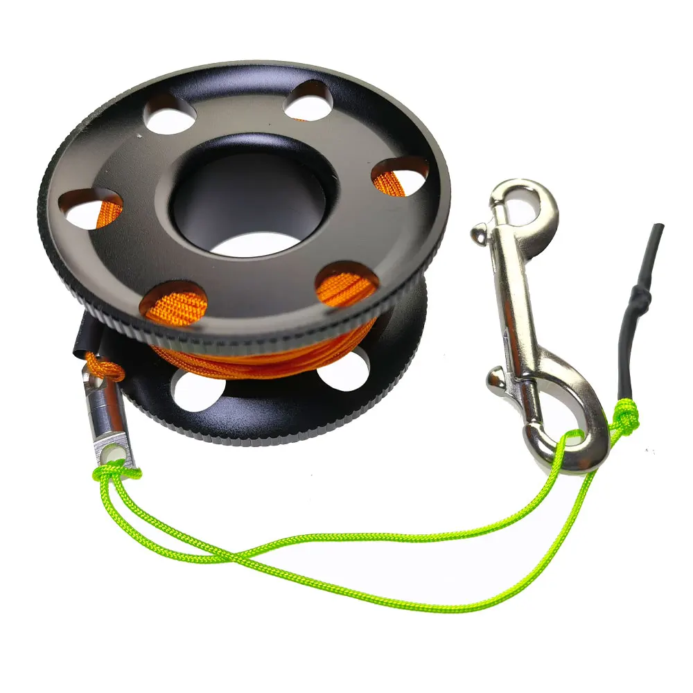 Bobina Per Dito Con Rocchetto Per Immersioni Subacquee Con Clip A Scatto In Acciaio Inossidabile Salsiccia Di Sicurezza Smb Per Diver Subacqueo Snorke