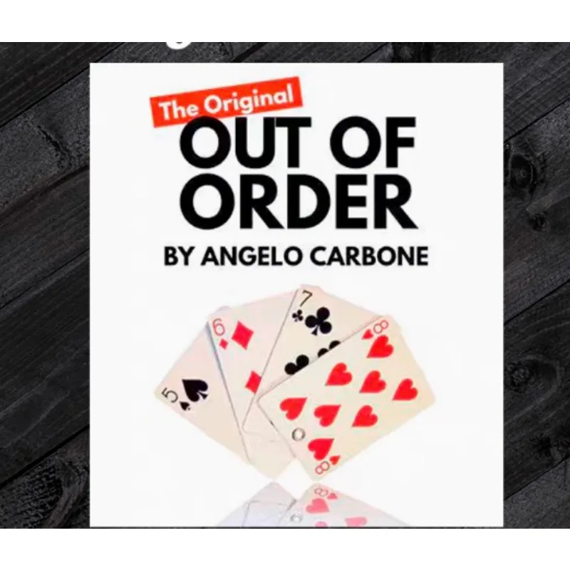 Angelo Card Magic Tricks의 Out of Order 리벳 카드가 바뀌어 헷갈리는 소품 무대 클로즈업 환상 특수 효과 Mentalism