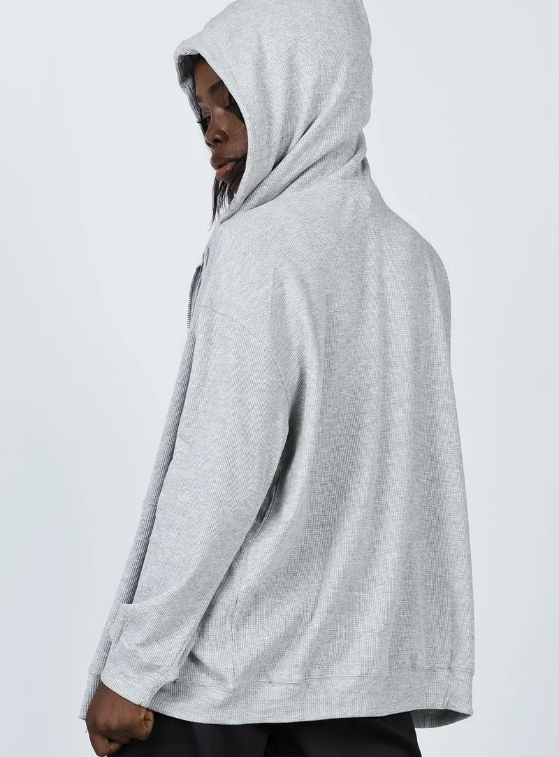 Simple Solid Colors Hooded Sweatshirts Women Zip Up Loose Casual Cardigan Autumn Winter Hoodies All-Match Leisure Sport Clothing