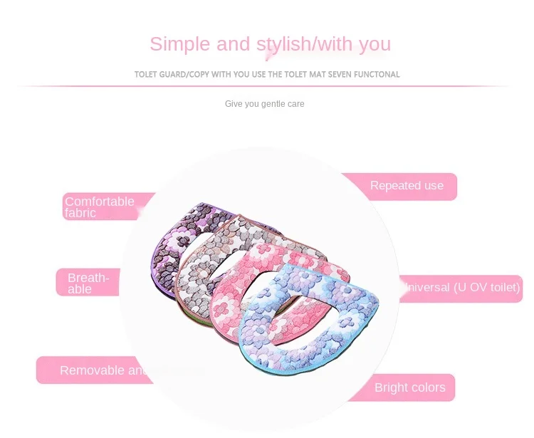 Description Picture 3 of itemThickened Winter Toilet Seat Cover, Winter Fleece Heating WC Cushion, Closestool Toilet Mat Lid Cover