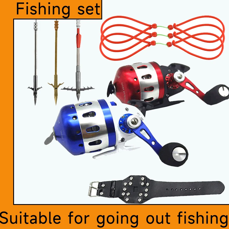 

BL35 Fishing Wheel Fish Dart Fishing Reels for Slingshot Shooting Speed Ratio 3.6:1 Closed Metal Coil Outdoor Hunting