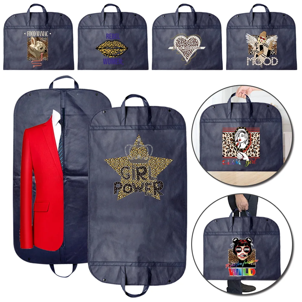 

Clothes Cover Dust Mildew Proof Storage Bag Leopard Pattern Series Non-woven Fabric for Garment Shirt Coat Suit Jacket Protector