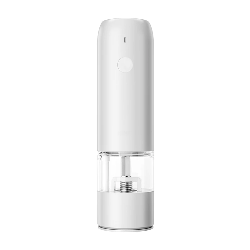 Rechargeable Kitchen Seasoning Grinder 6 Gears Granularity Adjustable Electric Salt Pepper Mill with LED Light and Ceramic Rator