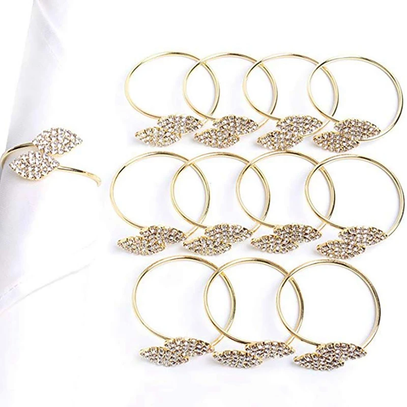 Metal Napkin Rings 12 Pcs Wedding Party Dinner Table Decoration