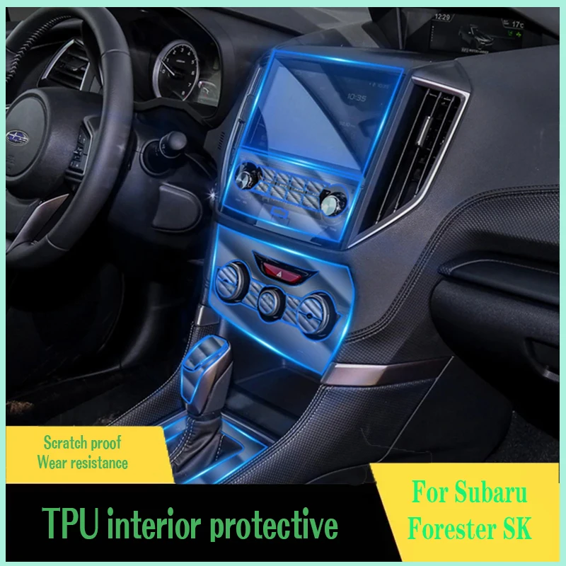 

Для Subaru Forester SK 2019-2022 Автомобильная GPS-навигация Интерьер Центральная консоль Прозрачная защитная пленка из ТПУ