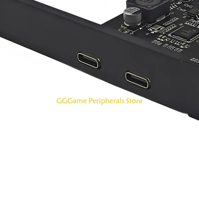 이중 유형 C 포트 및 5Gbps를 제공하는 데스크탑 컴퓨터용 U55B USB3.2 PCIe 카드