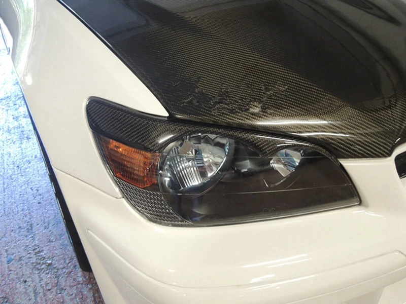 

Fit For Carbon Fiber 98-05 IS300 IS200 RS200 Altezza T JDM Headlights Eyelids Eyebrows