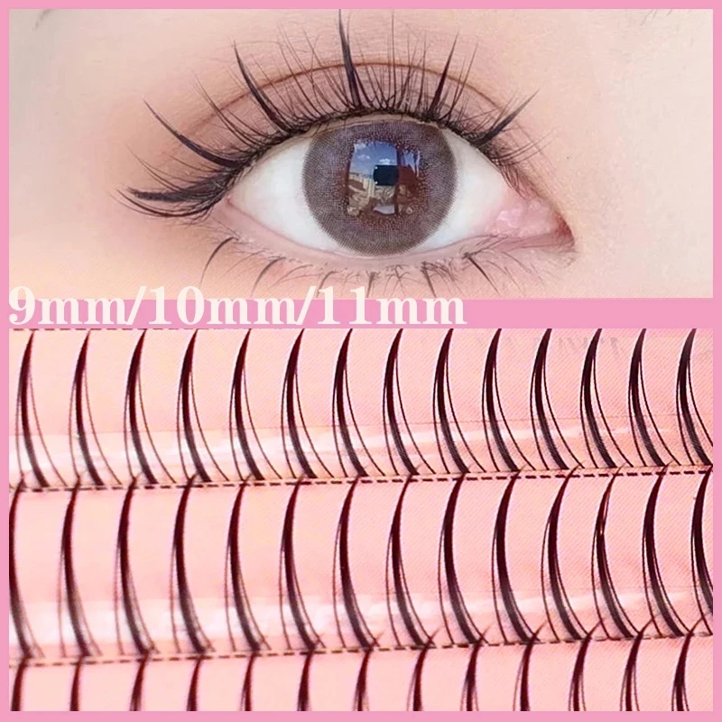 Anlinnet 3-row Mixed A-type Eyelash Natural Grafting Professional Extension Makeup A-type Eyelash Fairy False lashes