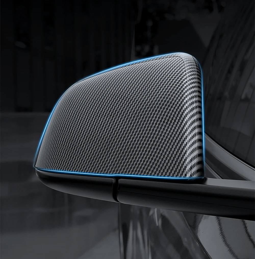 Carbon Fiber Paste Side Door Mirror Cover For Tesla Model 3 Model Y 2023 2021 Au