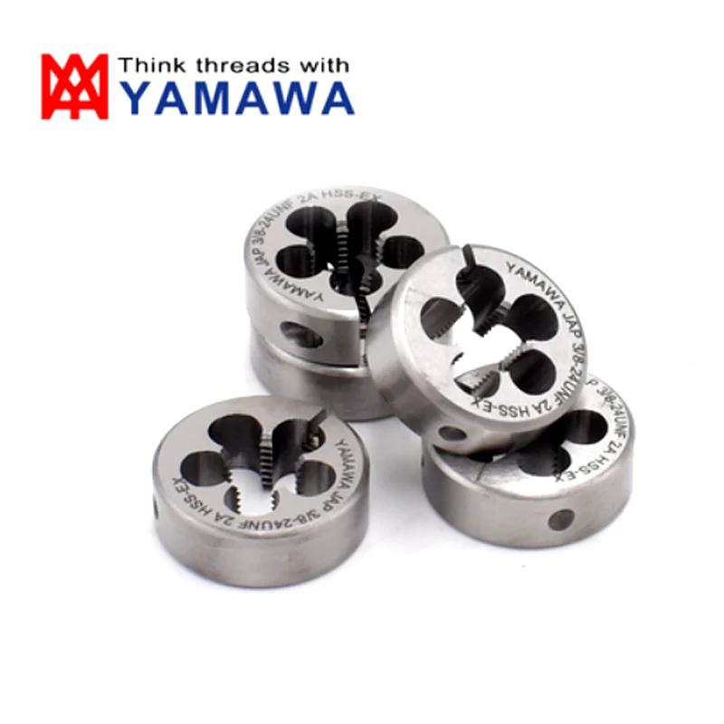 1PCS M2 LH-M9 LH YAMAWA HSSE 왼손잡이용 미터법 나사산 라운드 다이 M2M2.3M2.5M2.6M3M4M4.5M5M6M7M8M9 AR-D 나사산 다이