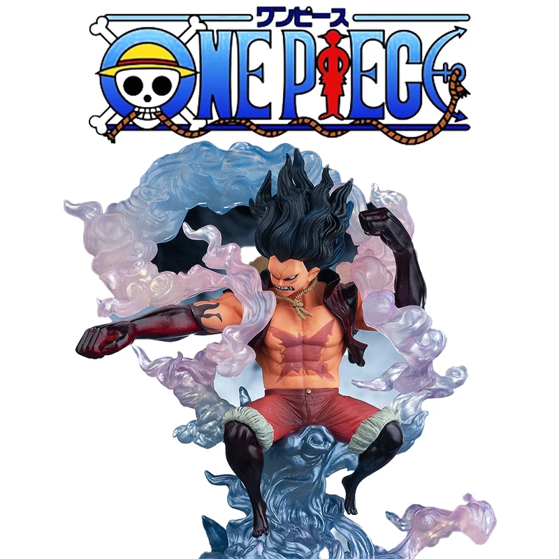 

26CM BANDAI Anime One Piece Luffy Action Figure Figurine Fourth Gear Snake King Form PVC Collectible Statue Toys Model Gifts