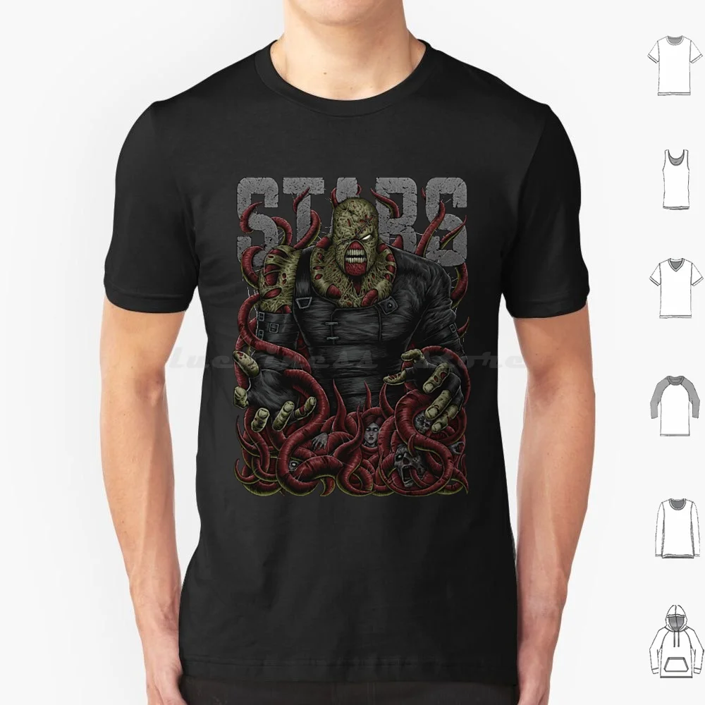 Nemesis T Shirt Big Size 100% Cotone Rischio Biologico Nemesis 3 3 Nemesis Zombies 3 Remake Stars